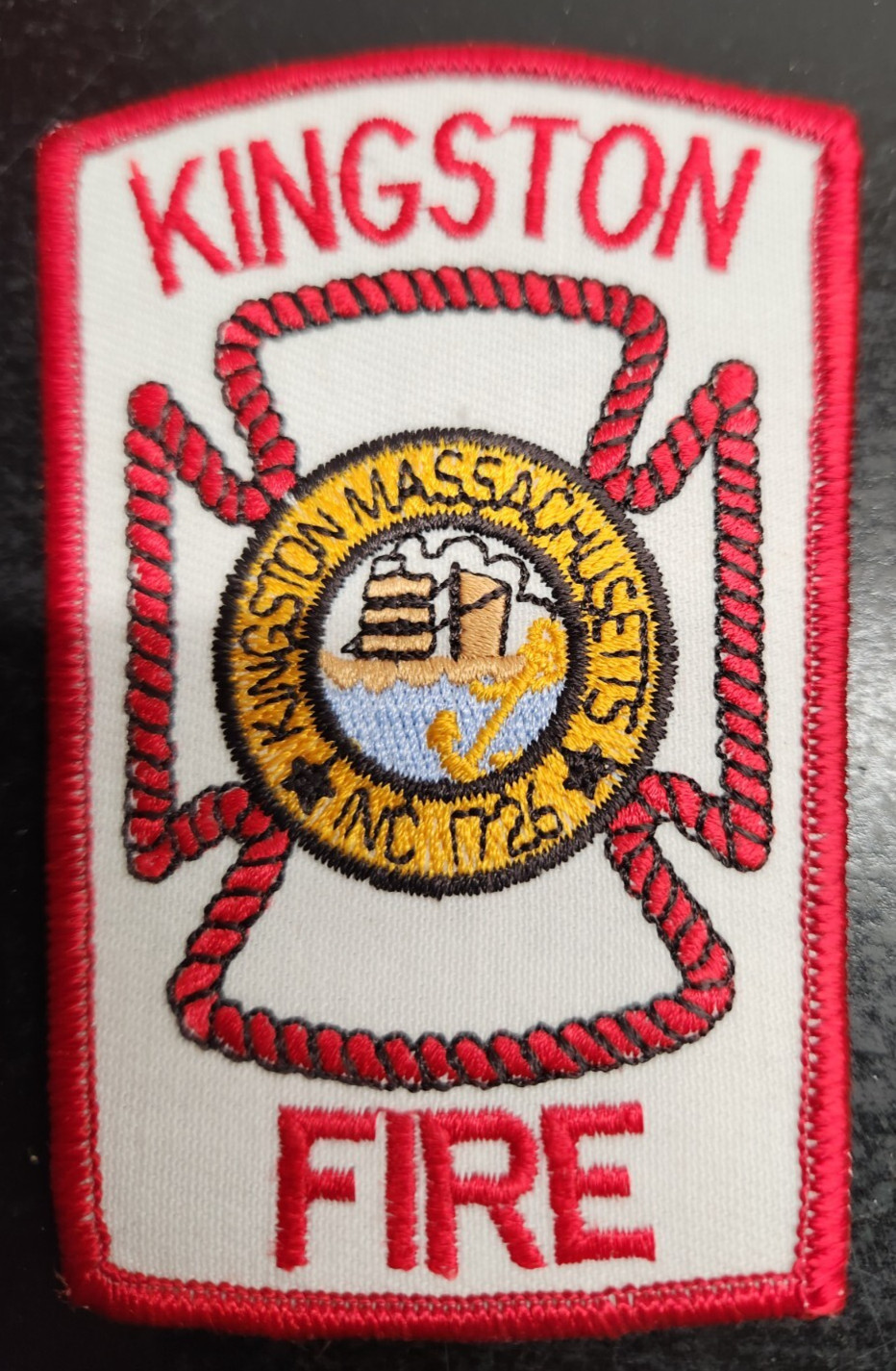 Vintage Kingston Massachusetts Fire Department Shoulder Patch