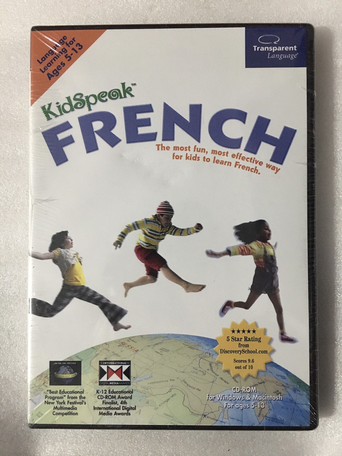 Kidspeak French Transparent Language Learning - Ages 5-13 (CD-ROM, 1997) NEW