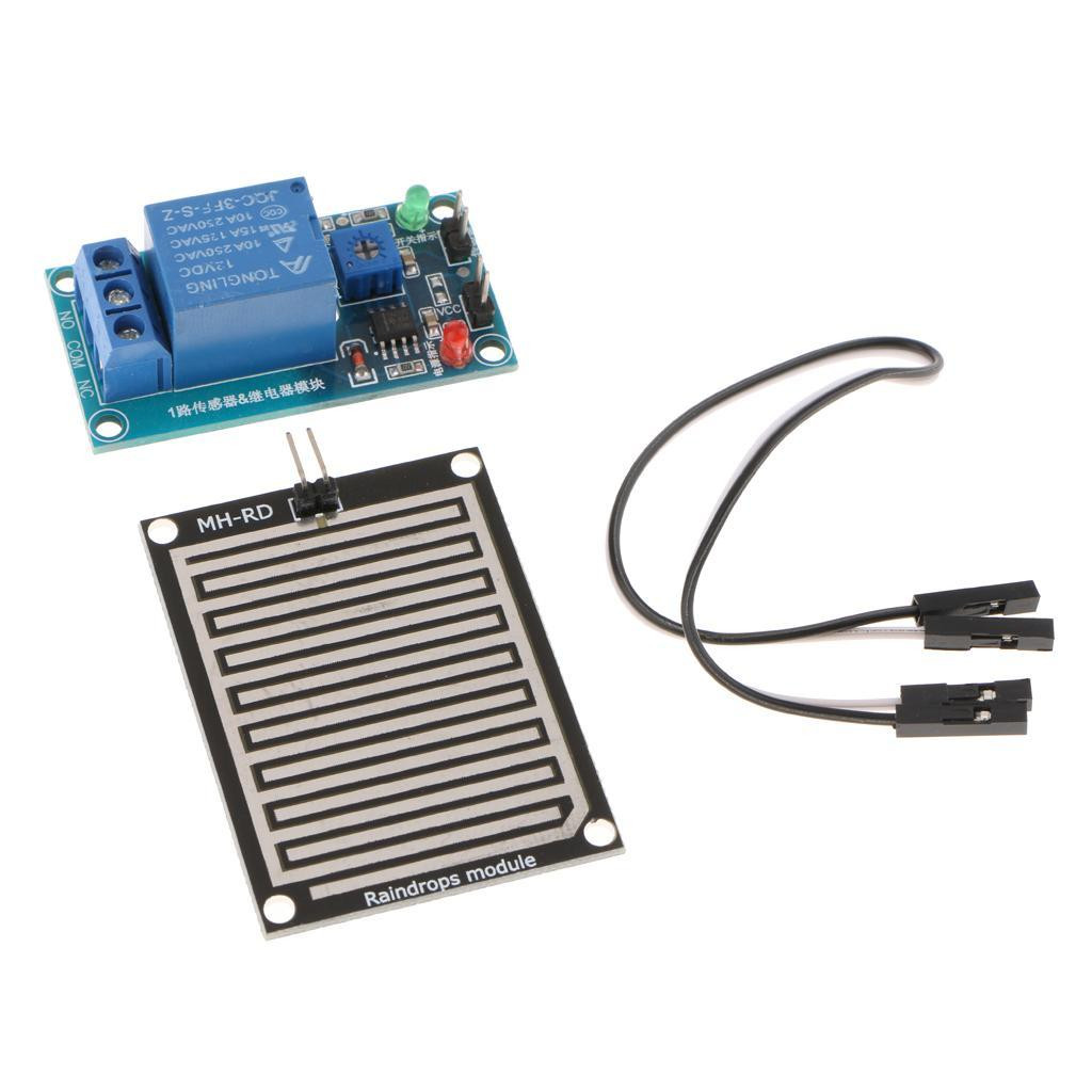 12V Raindrop Controller Module With Relay Module for Weather