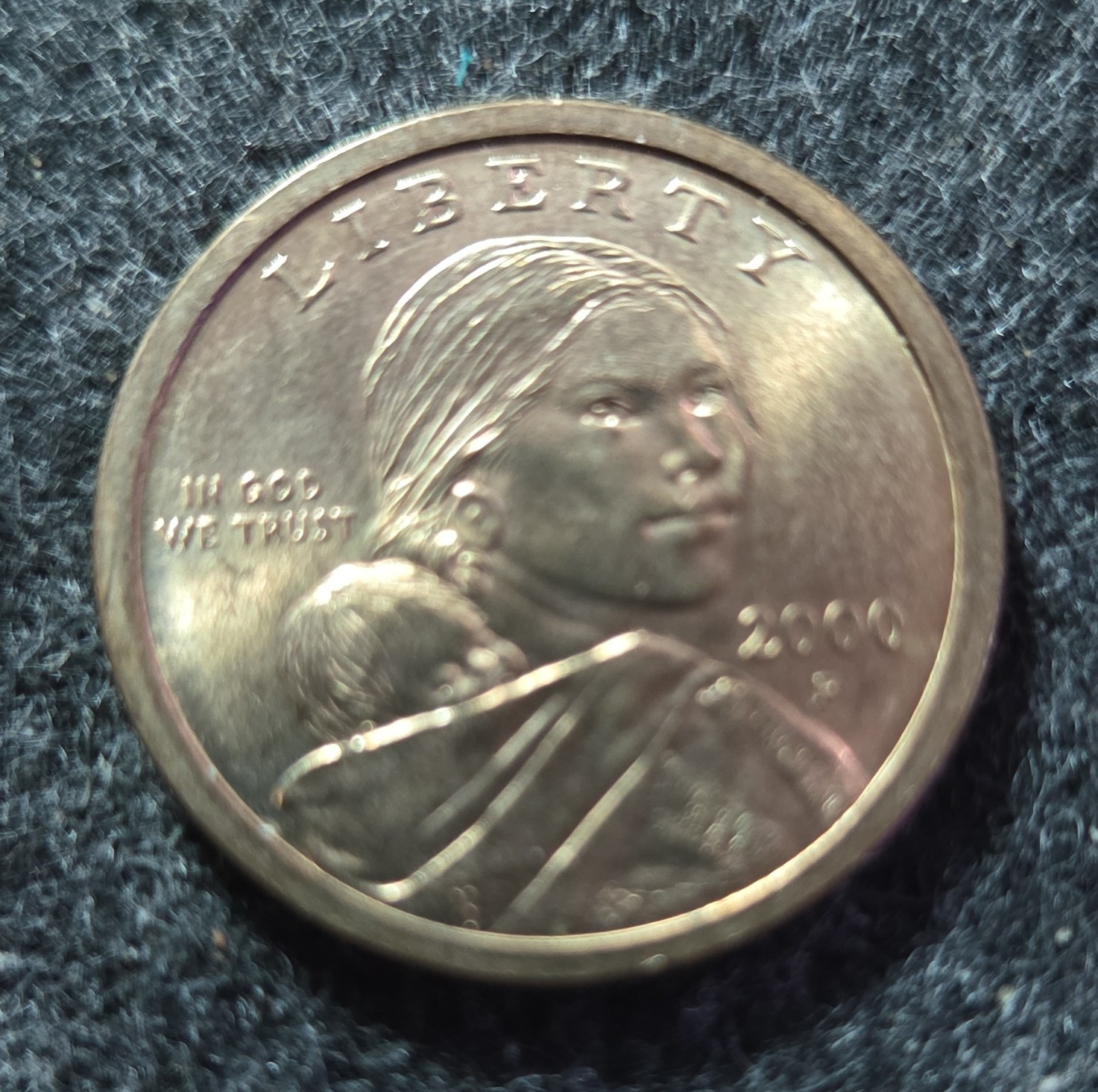 Rare!!  2000-P Native American (Sacagawea) $1 Dollar Coin Strike