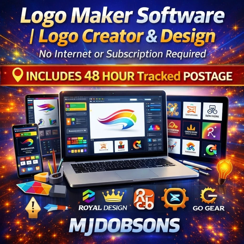 Logo Maker CREATOR DESIGN SOFTWARE  - Full Version USB  Worldwide Postage
