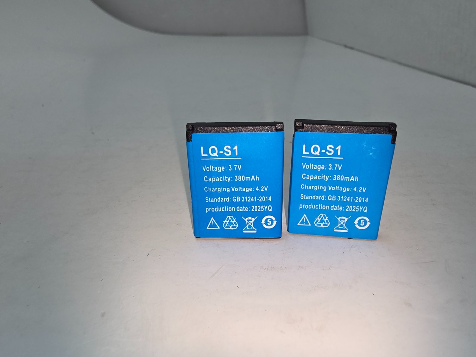 2 NEW LQ-S1  2025 QW09 3.7v 380mAh Smart Watch Replacement Lithium Battery