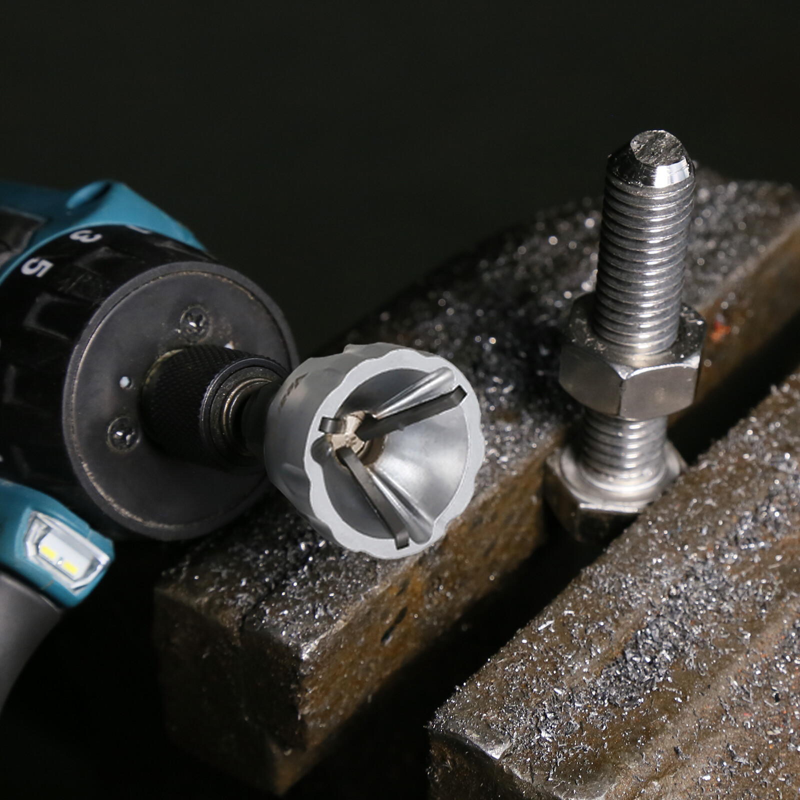 Deburring External Chamfer Remove Tool Hex Shank Thread Repair Tool 1/8"-3/4"