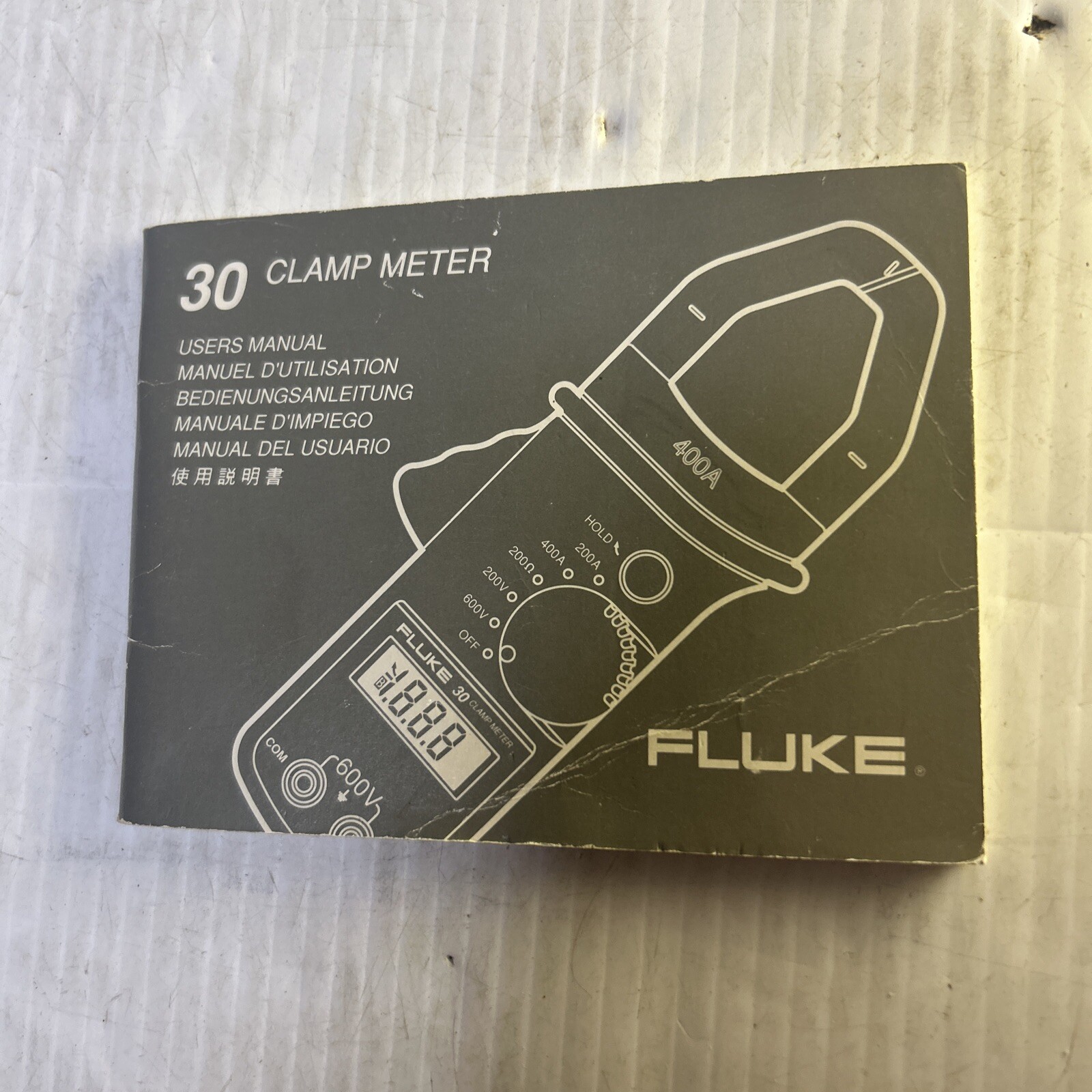 Fluke 30 Clamp Meter. Owners Users Manual Instructions Guide Book.