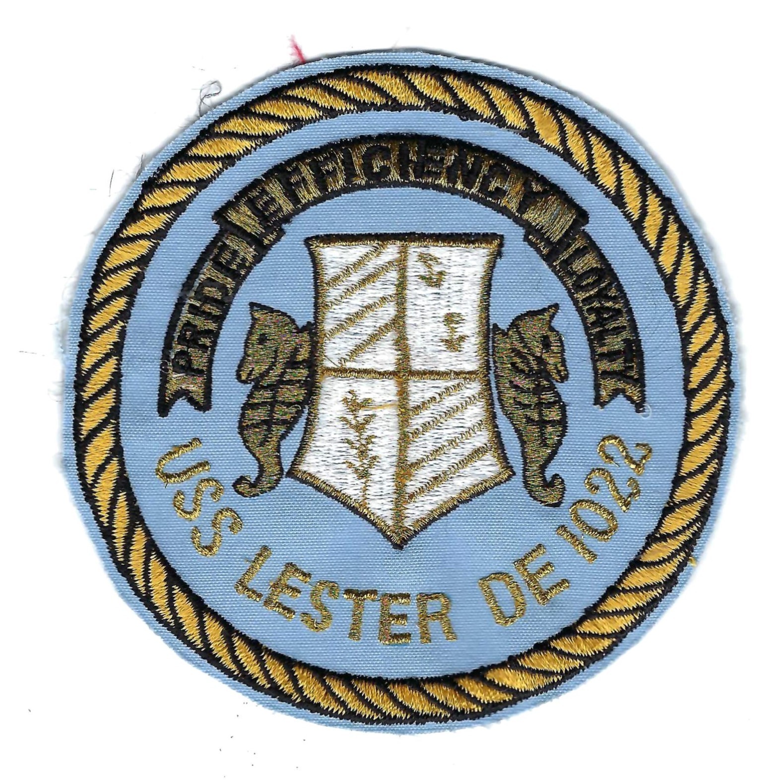 ORIGINAL 60's-70's USS LESTER DE-1022 patch