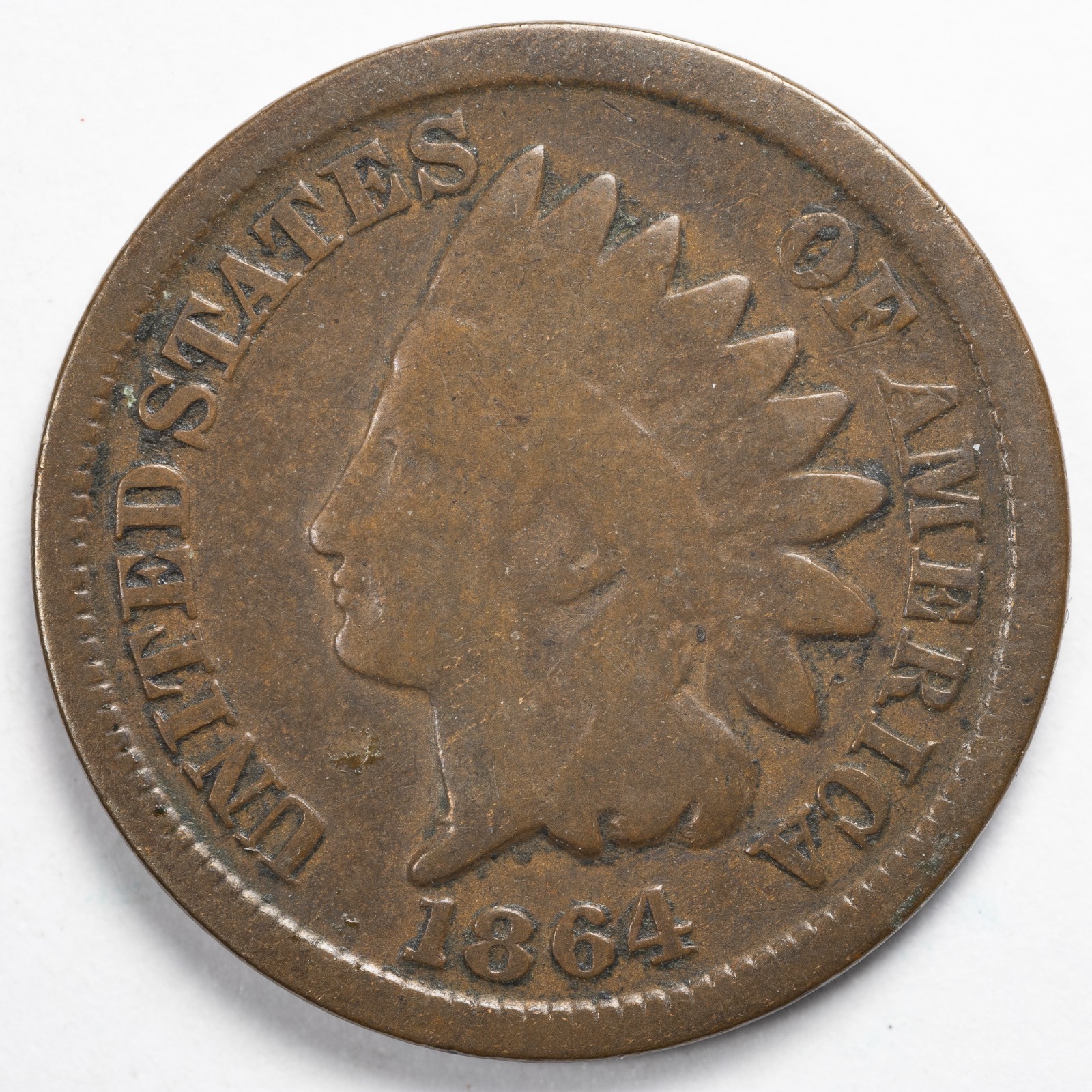 1864 1C Indian Cent Good/ Very Good (G/VG)
