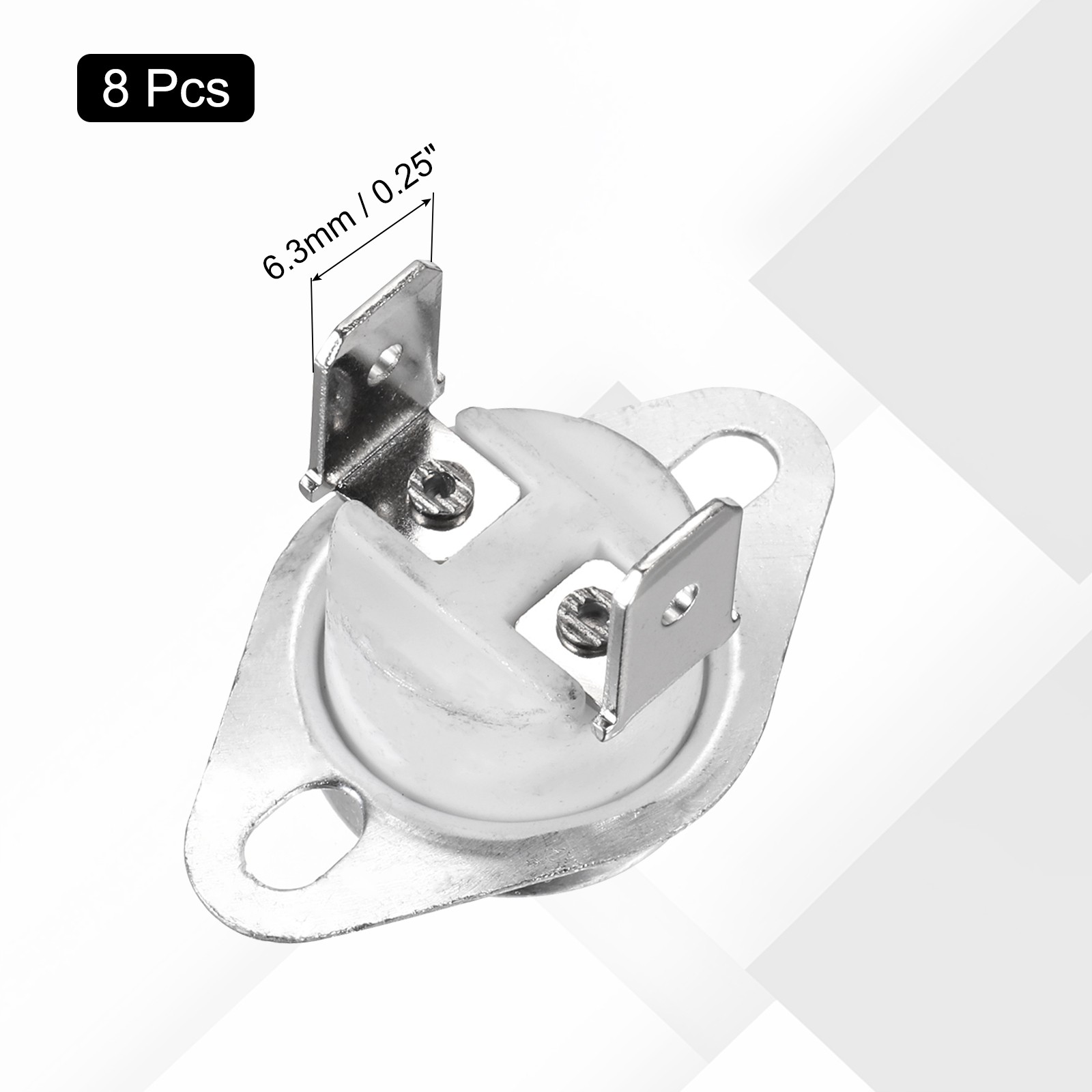 KSD301 Thermostat 180°C/356°F 16A N.C Adjust Snap Disc Temperature Switch 8 Pcs