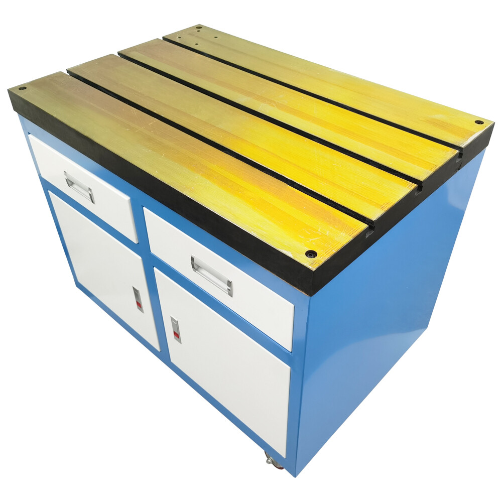 Tapping Machine Series T-slot Workbench Fixed Base Removable Table with Drawers