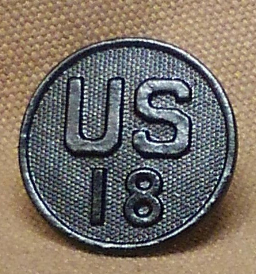 WWI US 18th Regiment Collar Disk 1st, 3rd and 6th Divisions