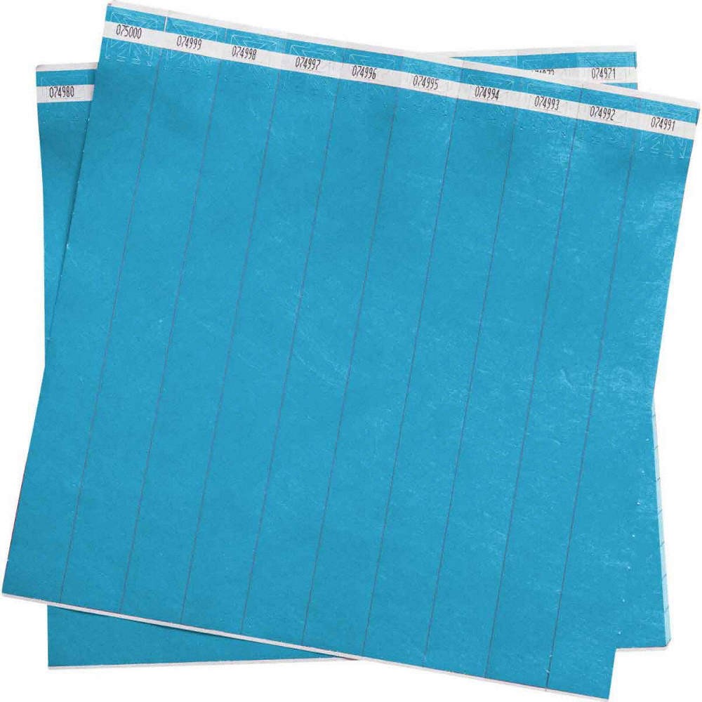 BRADY 95100 Wristband,Blue,Numbered,PK500 3TLY1
