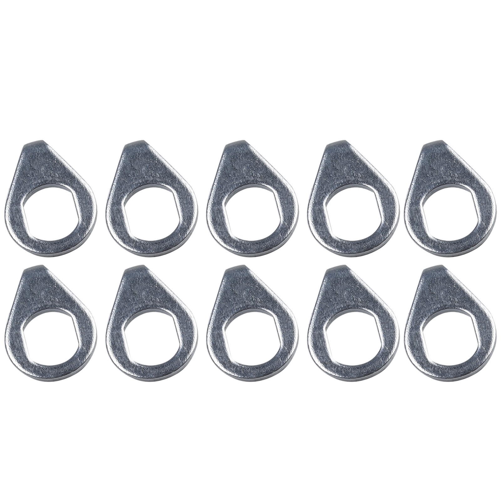 Convenient 10PCS M8 M10 Steel Washer for E bike Motor and Bike Hub (Silver)