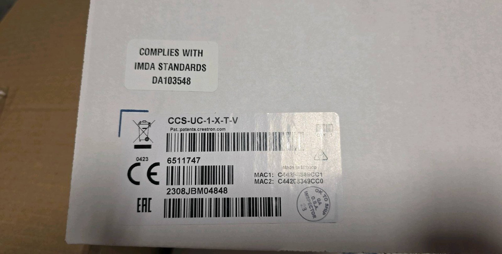 Crestron UC-MX50-T KIT Advanced Tabletop Medium Room Video Conference System