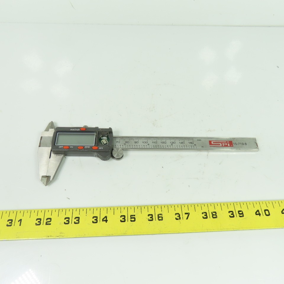 SPI 15-719-8 Electronic Dial Caliper 0-6" 0-150mm