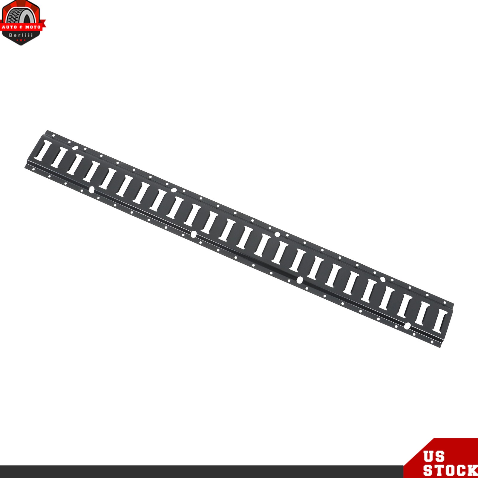 Black For Trailers 4-Piece Set Universal Fitment 4' E Track Tie Down Rail Kit