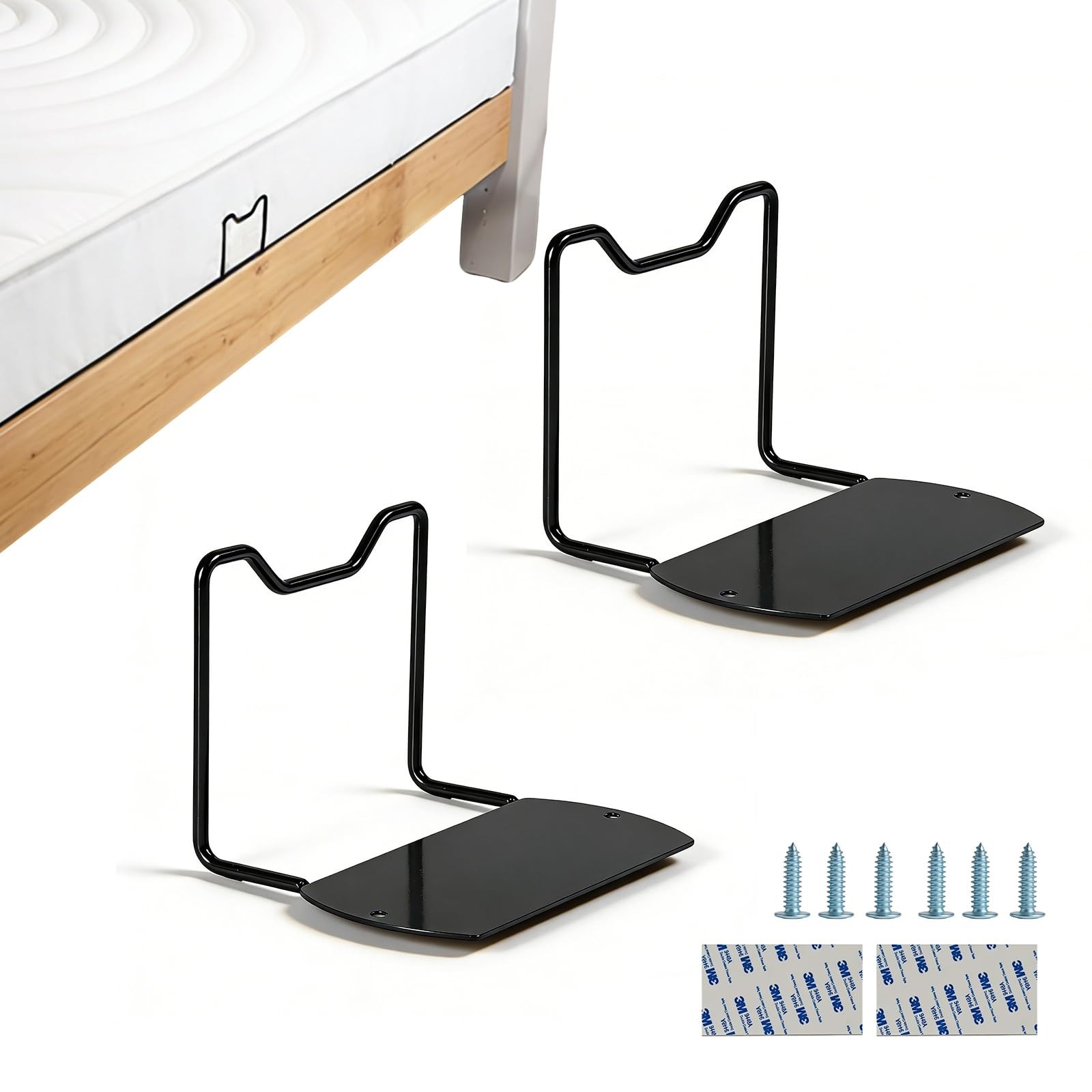 2 PCS Heavy Duty Mattress Slide Stoppers Prevent Sliding Fasteners 4 Inch