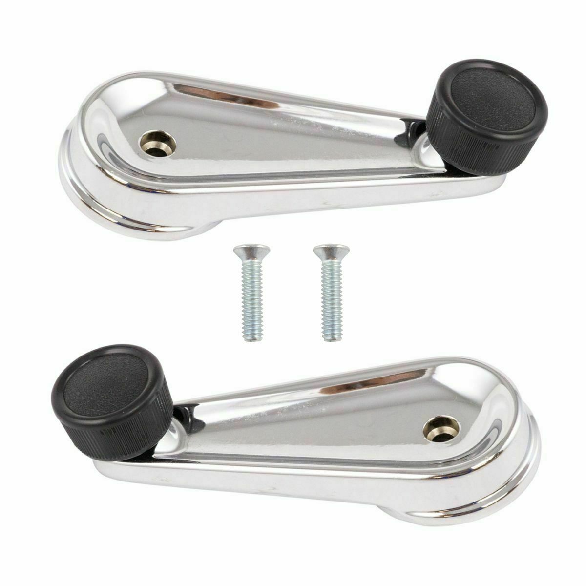 NEW Manual Window Crank Handle CHROME Pair Set 2 RH LH for International Trucks