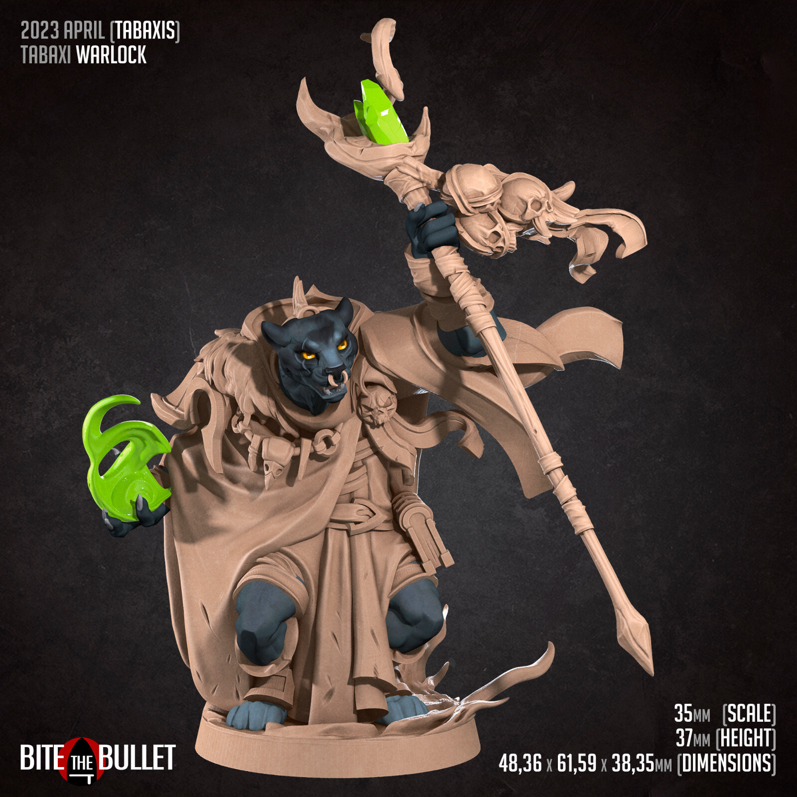 Tabaxi - Warlock / Wizard - Bite the Bullet - Dungeons and Dragons