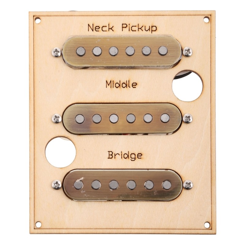 3 Single Coil Guitar Pickups, Pickguards Set Loaded Pickguard Scratch Resistant