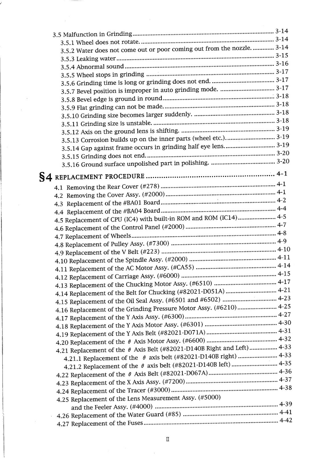Santinelli Nidek LE 7070 Technical Service Manual