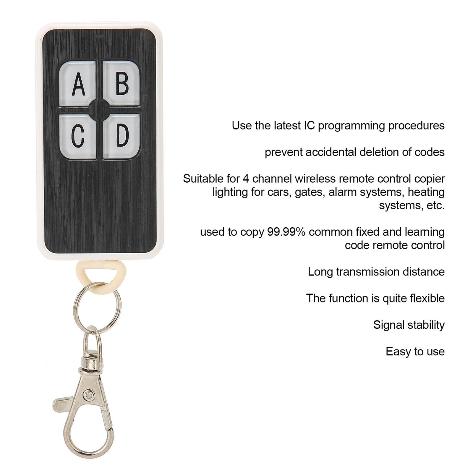 4 Button Remote Control Portable Signal Stable Wireless Remote Control Switch