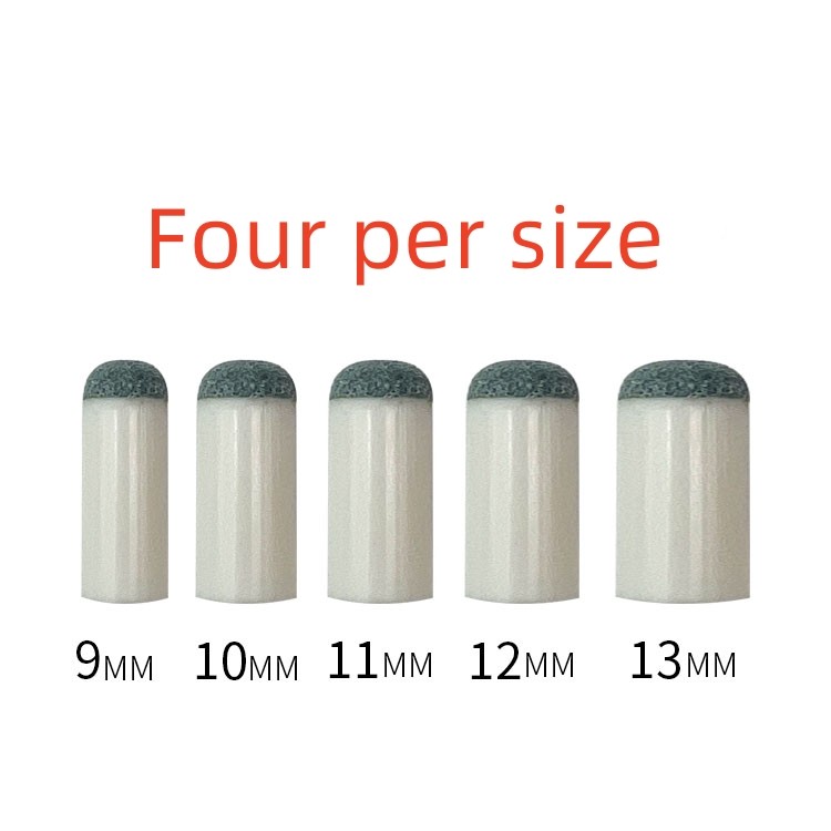 20 Pcs 9-13 mm Pool Cue Tips Pool Stick Tips Slip on Cue Tips Replacement Pool