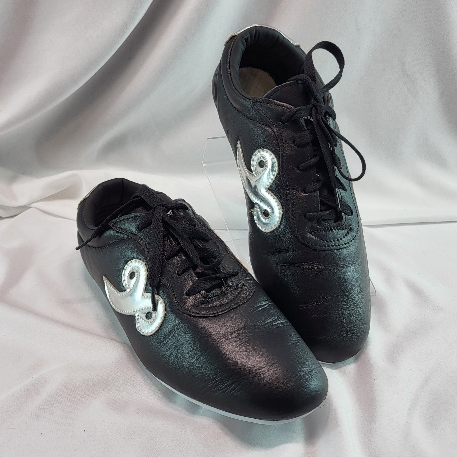 Budo Saga Black w Silver Kung Fu Lightweight Sneakers Shoes US Size 9 EU Size 40