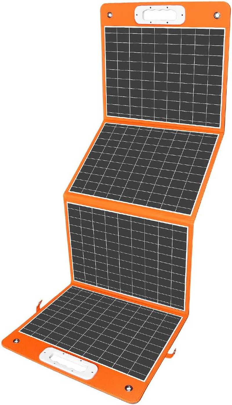 100W 18V Foldable Solar Panel, Solar Charger for Portable Power Station, DC Outp