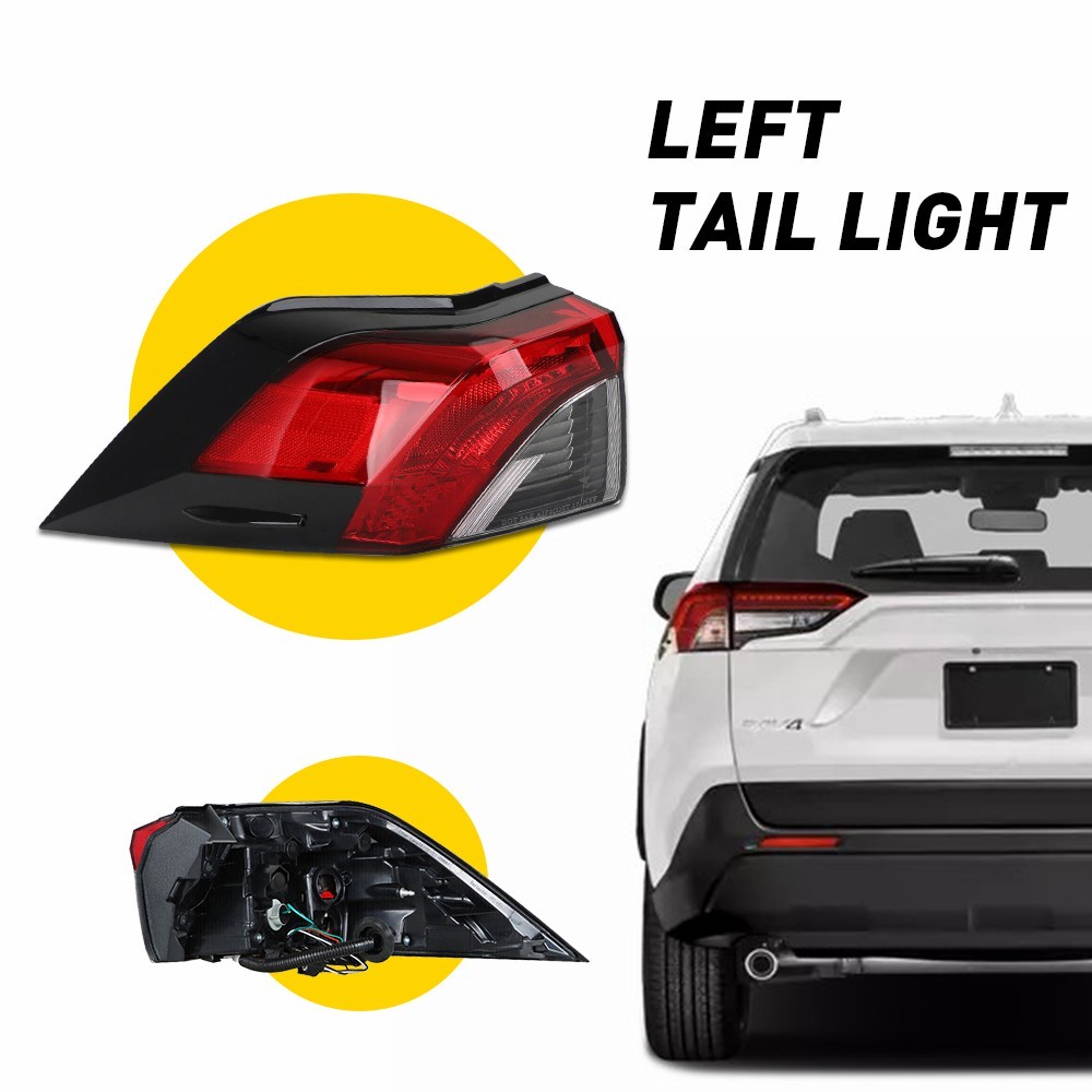 For 2019-2023 Toyota Rav4 Outer Tail light Lamp Driver Side Left Replacement Kit