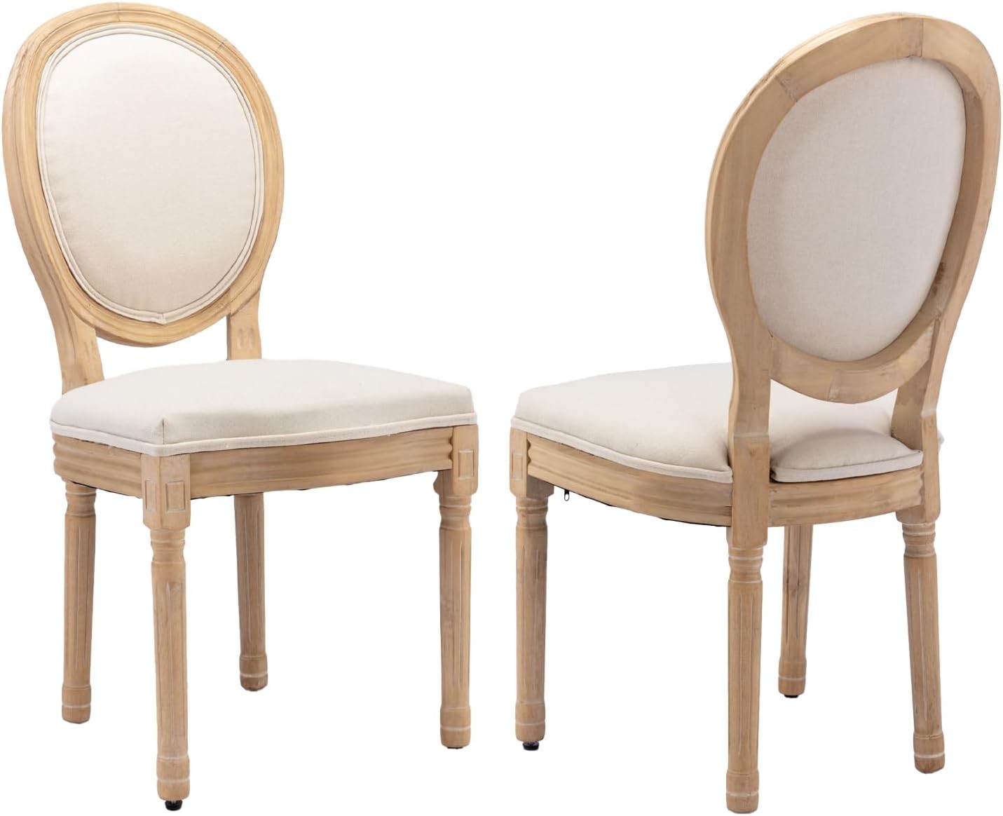 French Country Dining Chairs Set of 2,Farmhouse Upholstered Dining Room Chairs