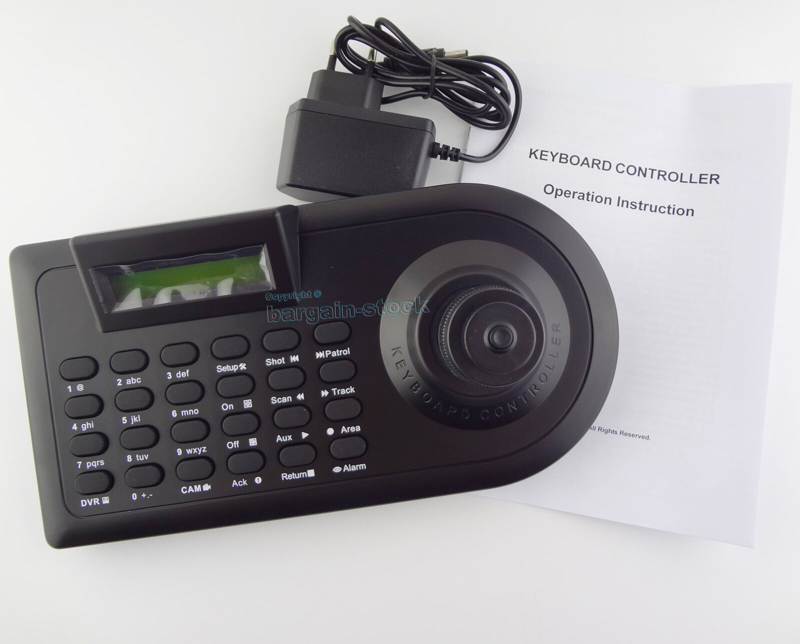 4 Axis RS-485 4D PTZ Joystick Keyboard Controller LCD For CCTV Security System