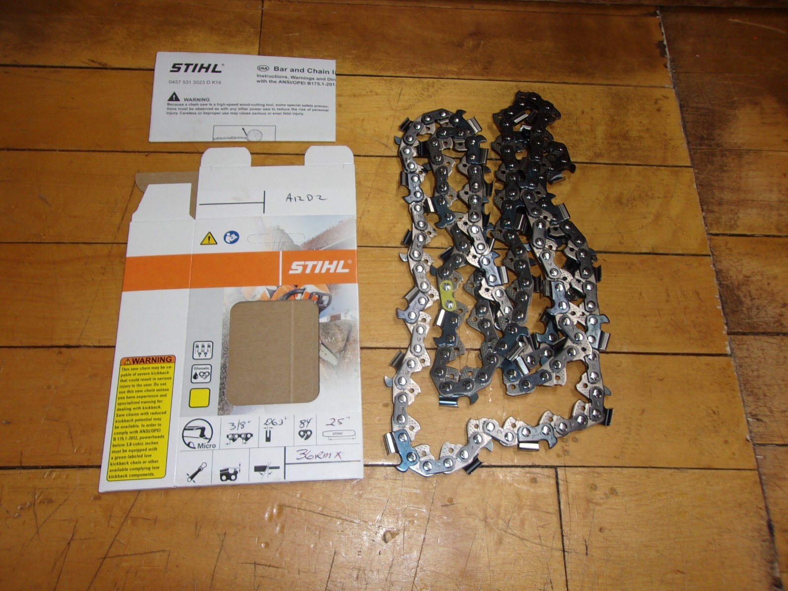 Stihl OEM 25" Semi Chisel "Ripping" Chain 3/8" .063 84 DL 36RMX #GM-A12D2