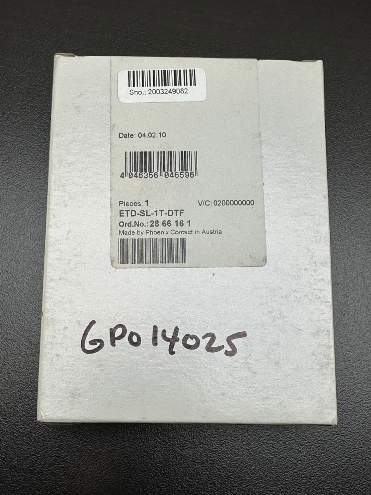 NEW Sealed Phoenix Contact Timer Relay - ETD-SL-1T-DTF - US SELLER