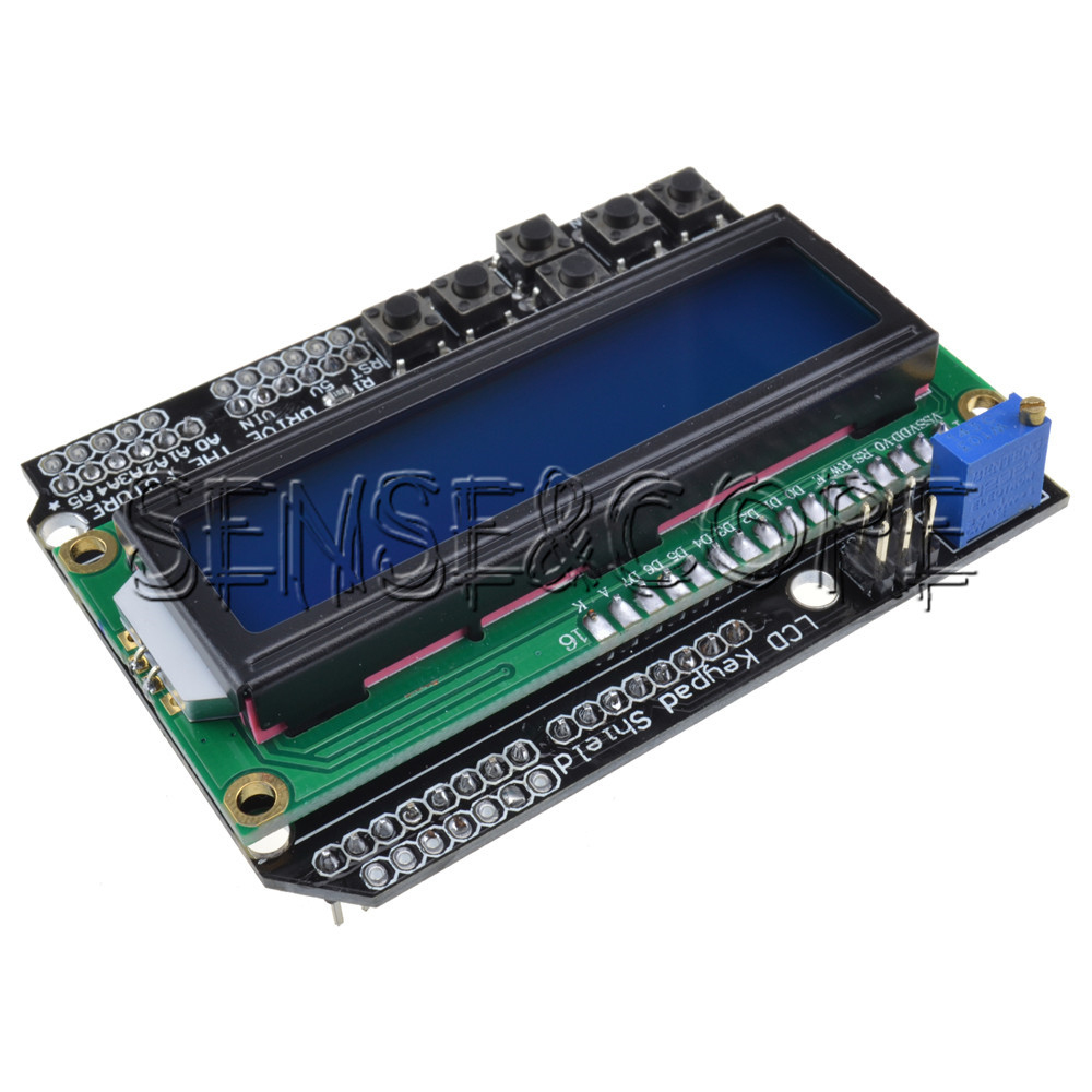 Blue 1602 Character HD44780 LCD Display Module Displays with Keypad for Arduino-