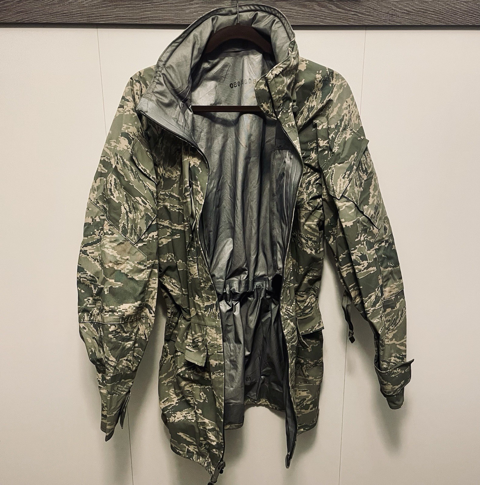 Air Force ABU APECS GoreTex Parka Jacket Sz Small Long - Camouflage