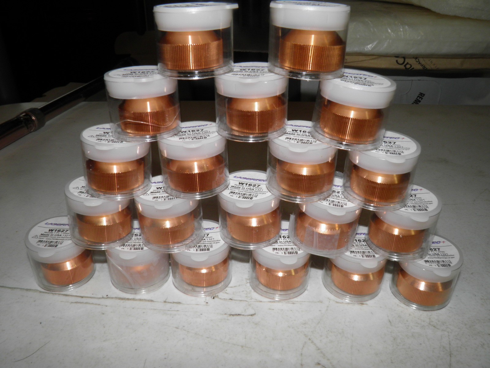 LASERTEC W1627 NOZZLES 1.2MM LOT OF 20 NEW MADE IN U.S.A.