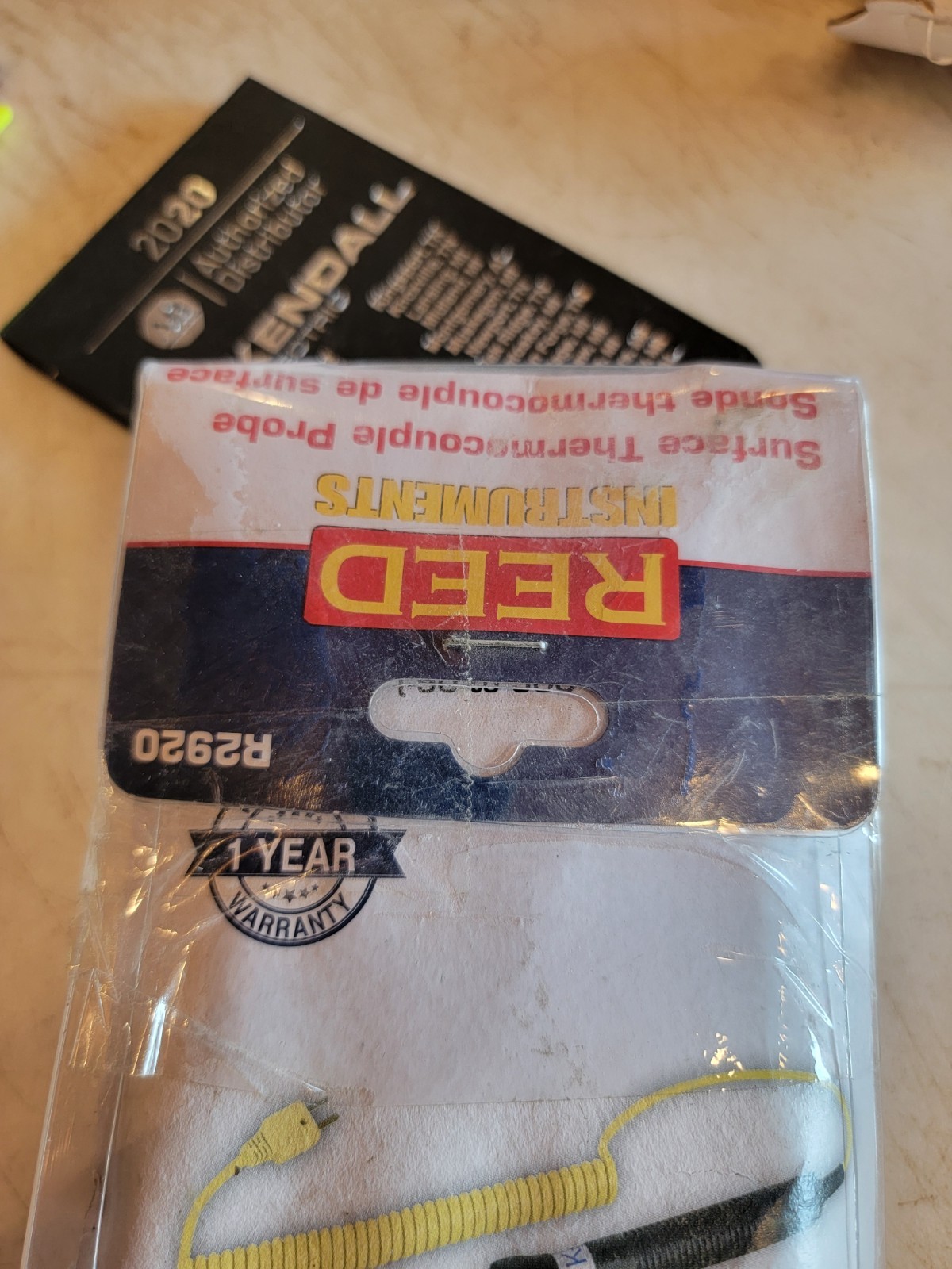 Reed Instruments R2920 Type K Surface Thermocouple Sensor Probe. FreeShipL48