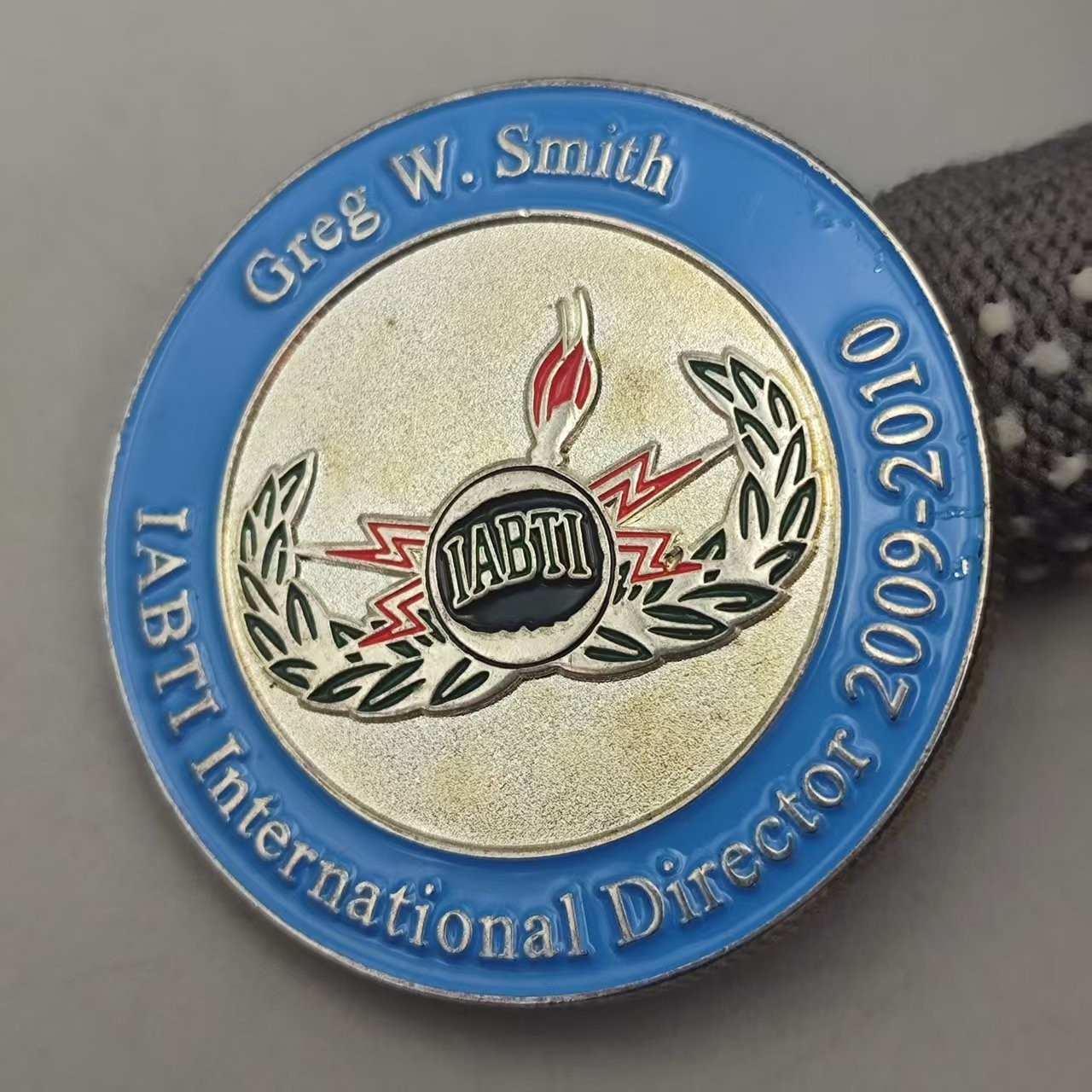 Iabti Interational Director 2009-2010 Greg W.Smith Challenge Coin
