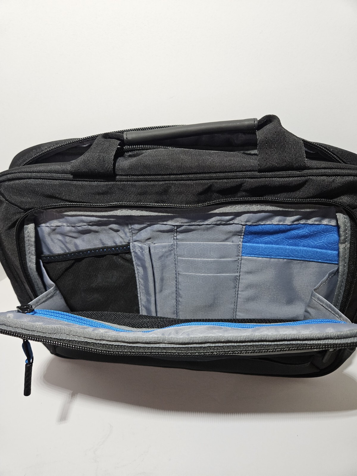Dell Black Nylon Brief Case Bag Computer Tote With Shoulder Strap