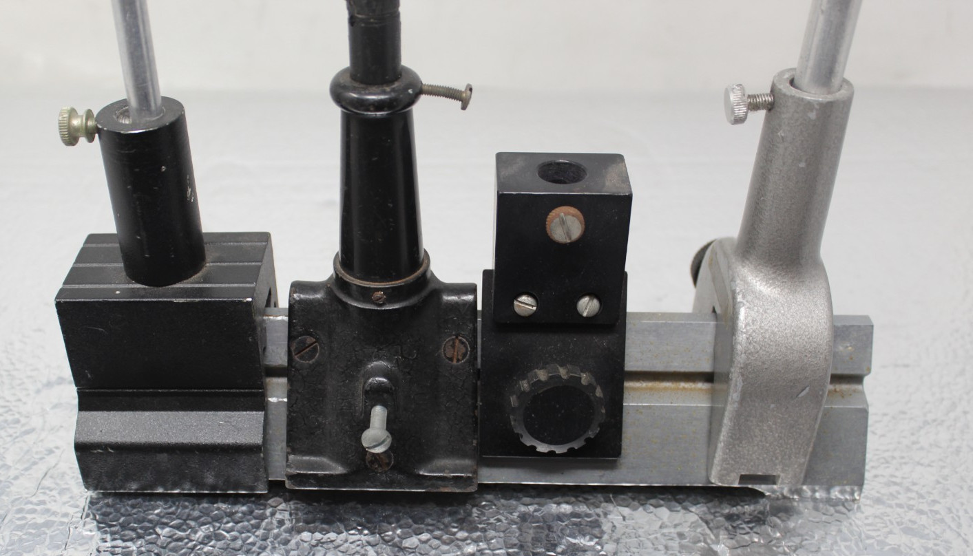 Carl Zeiss Jena Optical Bench Rail Mounts Lab Components Physics Science