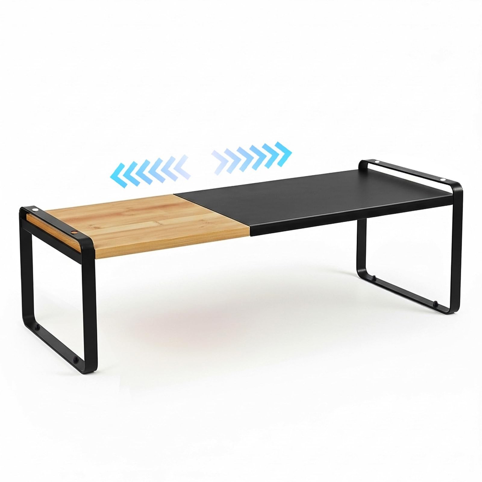 Desk Shelf Monitor Riser, Expandable Counter Shelf for Kitchen, Coffee Statio...