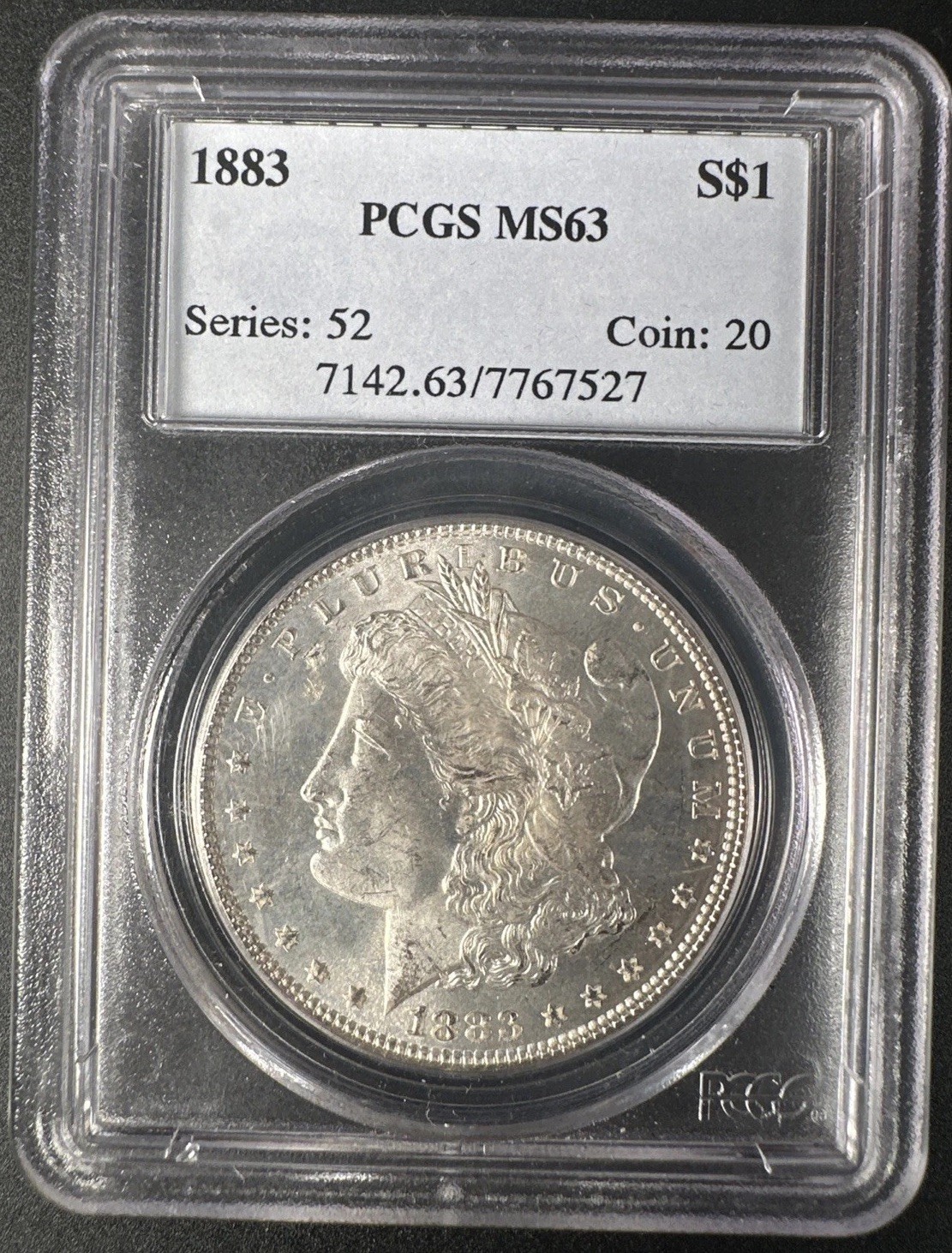 1883 Morgan Silver Dollar - PCGS MS63 Philadelphia