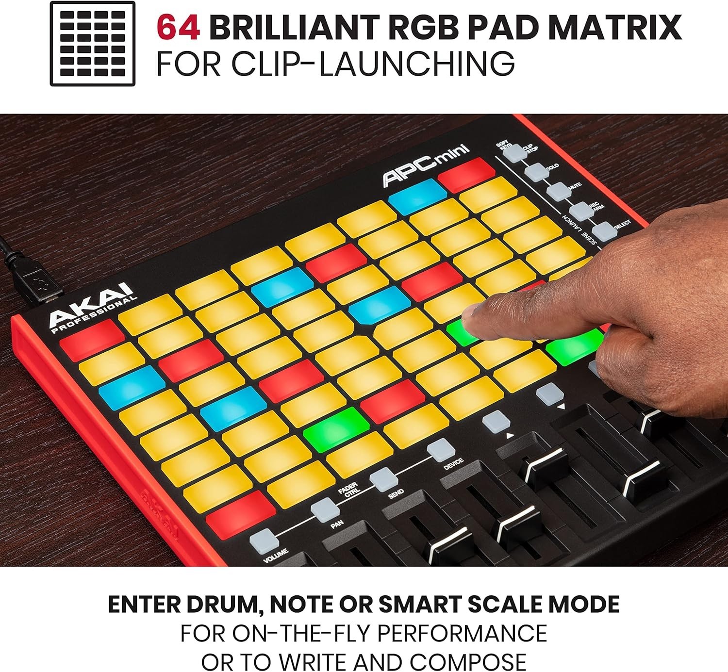 Ableton Live Lite Controller with 64 RGB Pads/-