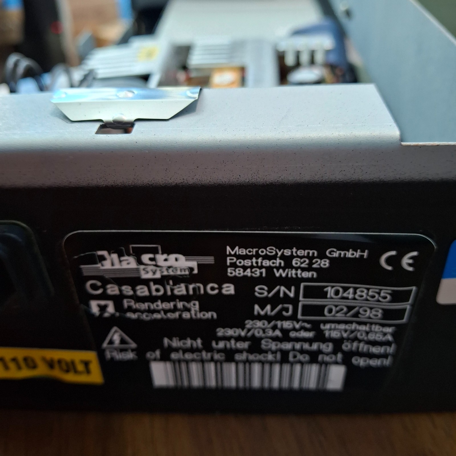 MacroSystem Casablanca Classic DV Editor – Render Accelerator – Tested I/O