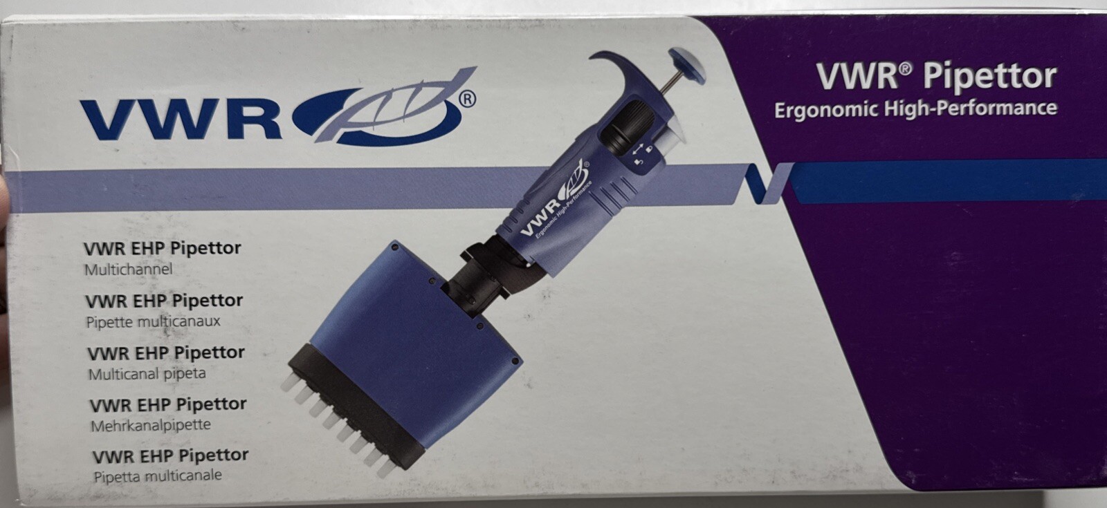 VWR Signature EHP Eight Channel Pipettor Variable 0.5-10ul 89079-944 Brand New