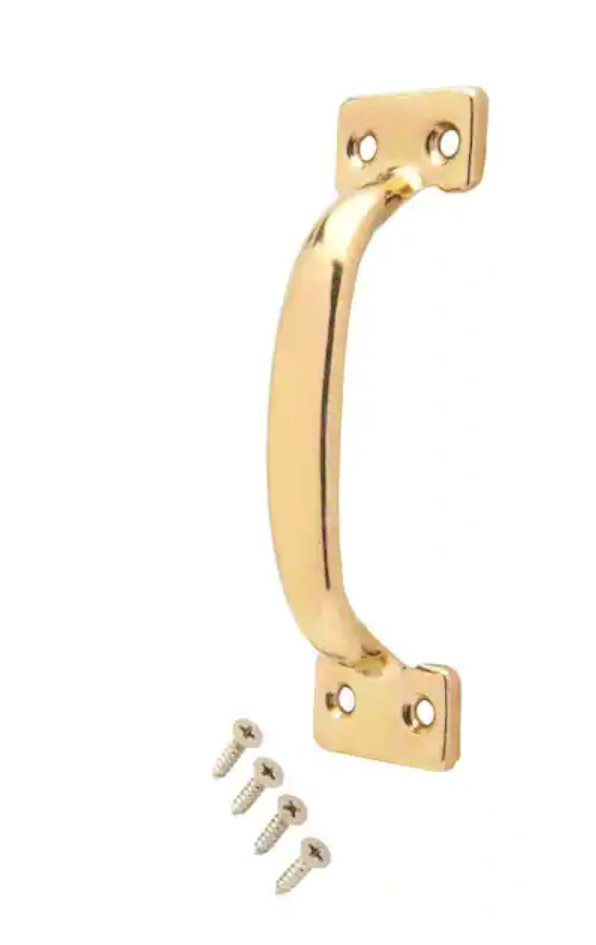 Everbilt 5-3/4 inch Satin Brass Door Gate Cabinet Chest Drawer Pull Handle 15180