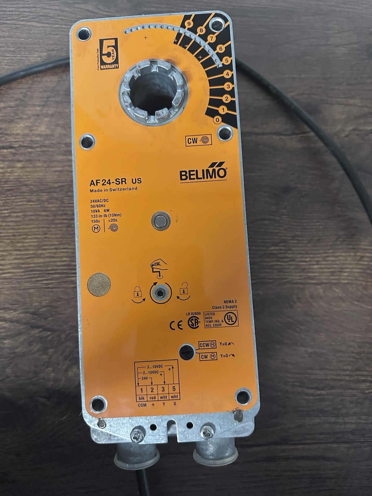 BELIMO AF24-SR US AF24SR US Spring Return Actuator 24VAC 2-10 VDC