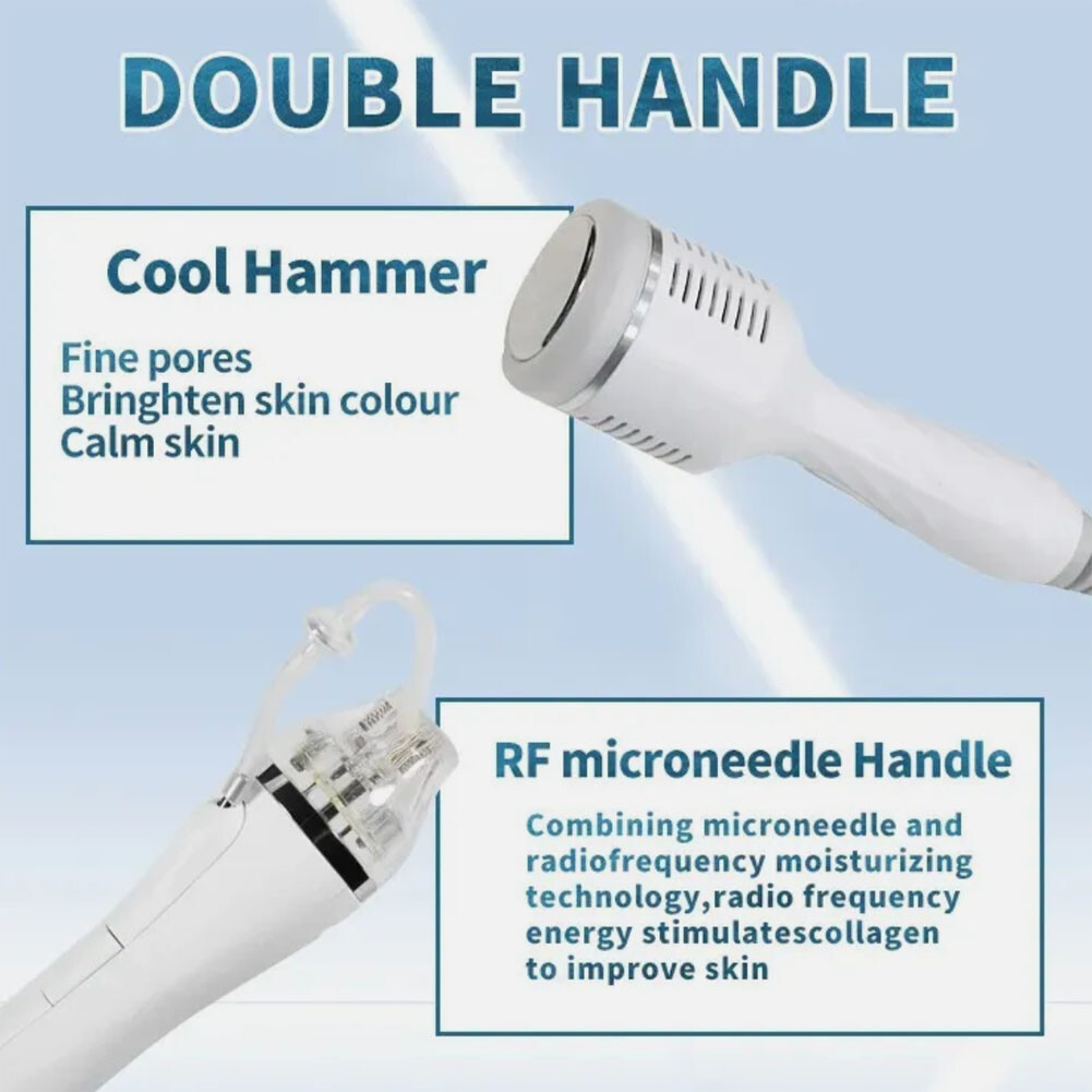 2-in-1 RF Fractional Skin Resurfacing Device Cold Hammer Skin Firming Smoothing