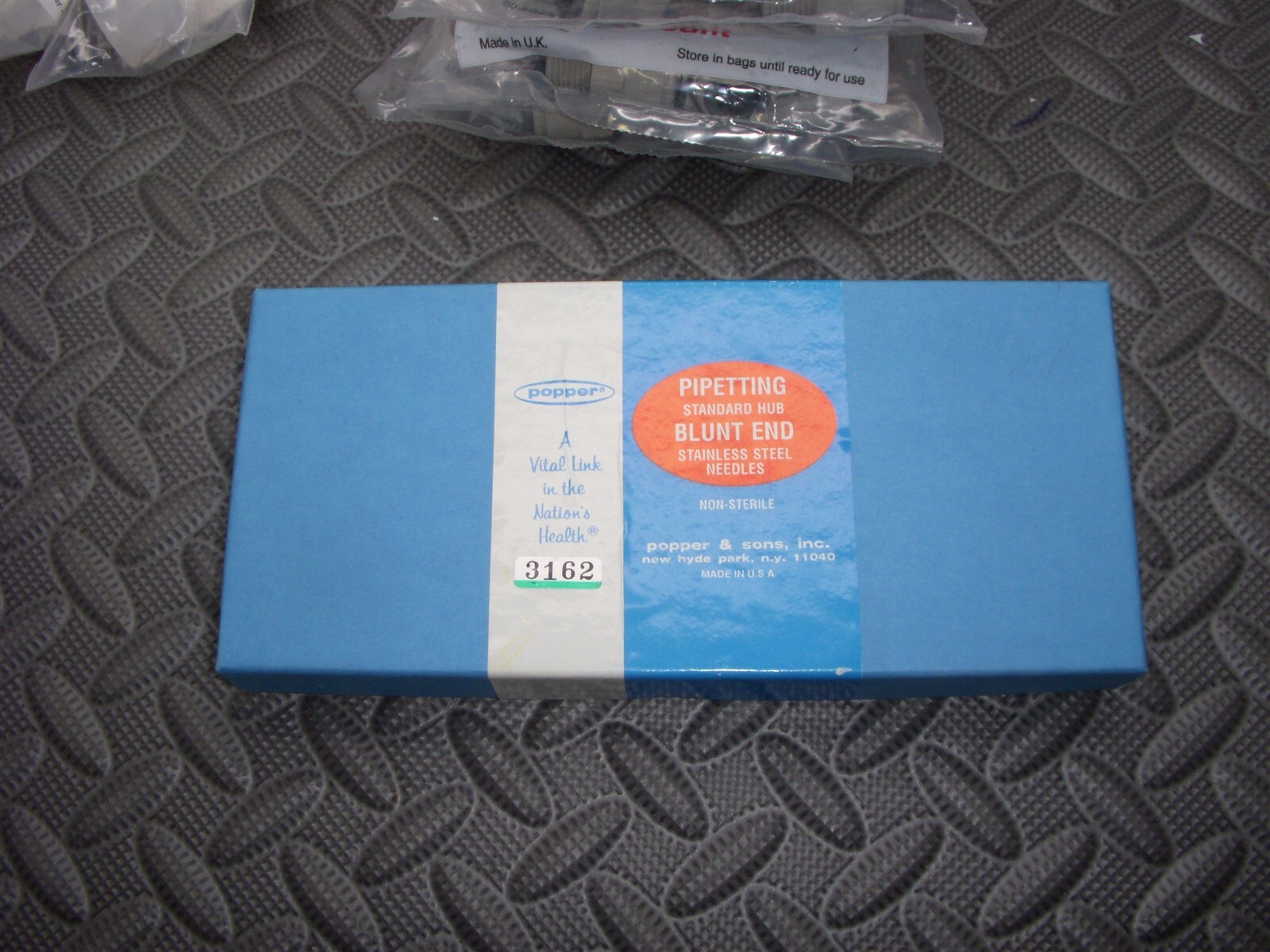 Popper Pipetting Standard Hub Blunt End Stainless Steel Needles 7937 Q=10