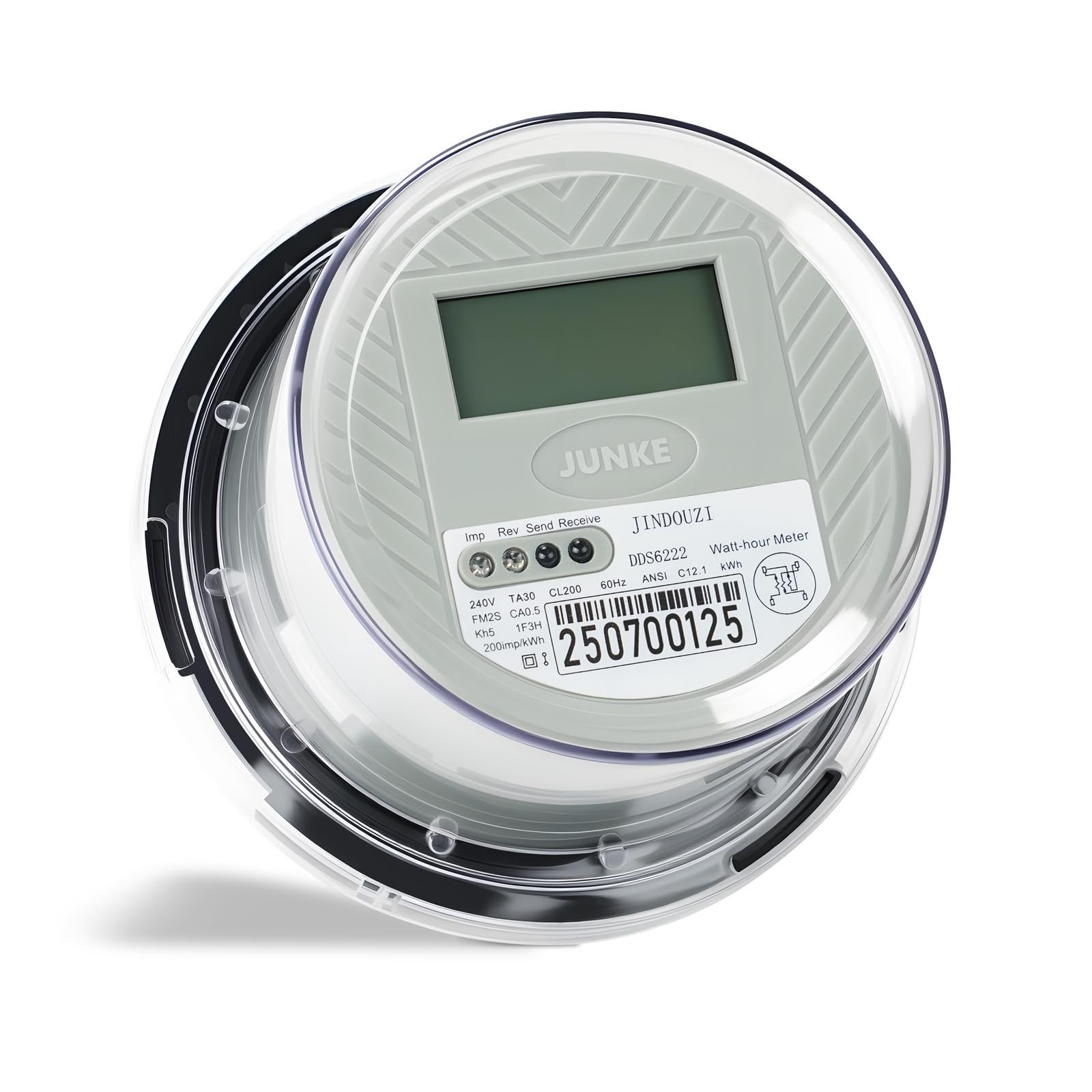 Digital Electric Meter for RV & Home, 240V, CL200 KWH Watt Meter for RV Pedes...