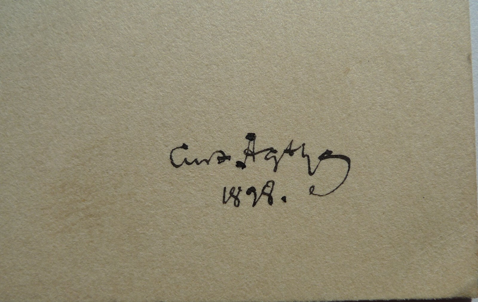 Drawing Curt Agthe Berlin 1898 "Doric column"
